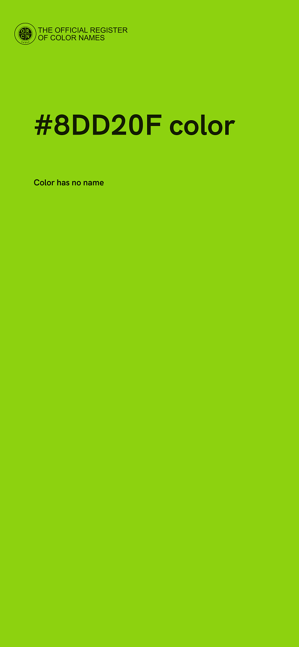 #8DD20F color image