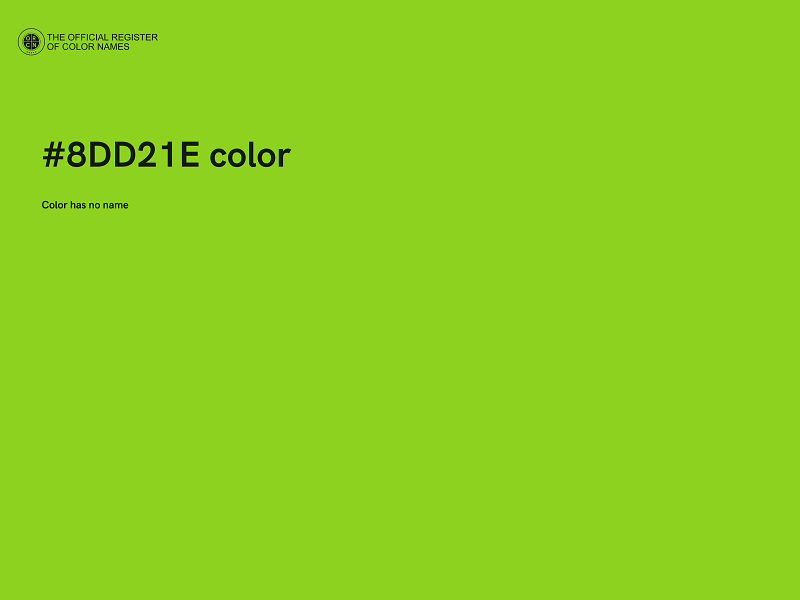 #8DD21E color image