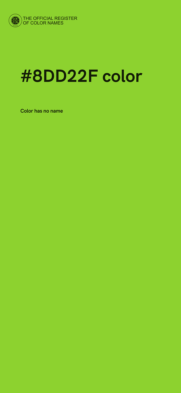 #8DD22F color image