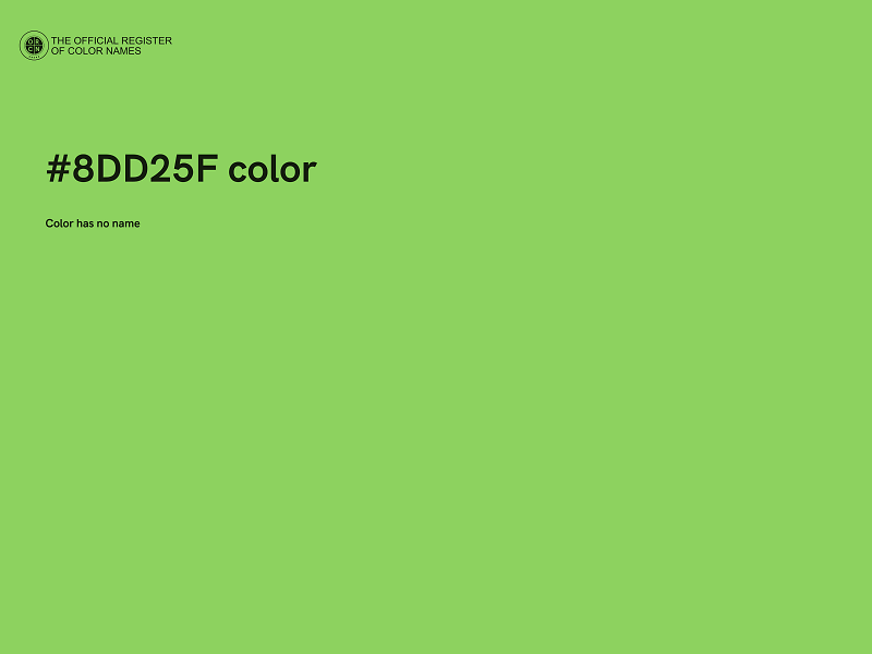 #8DD25F color image