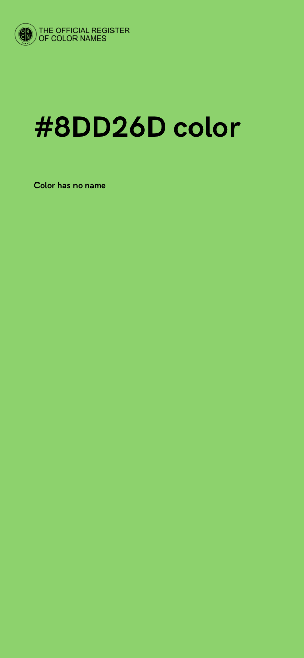 #8DD26D color image