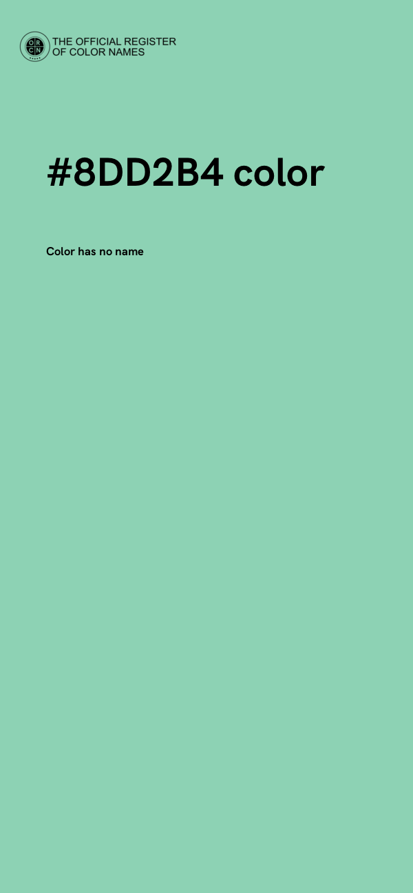 #8DD2B4 color image