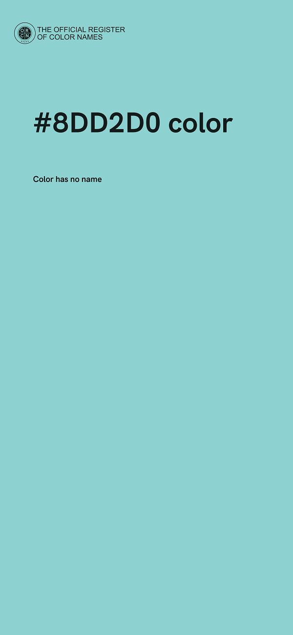 #8DD2D0 color image