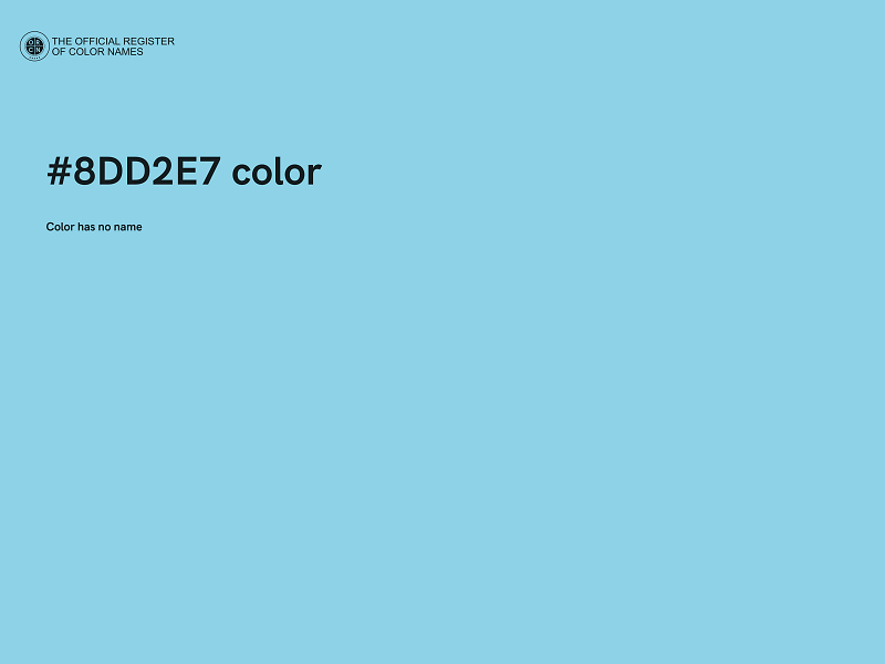 #8DD2E7 color image