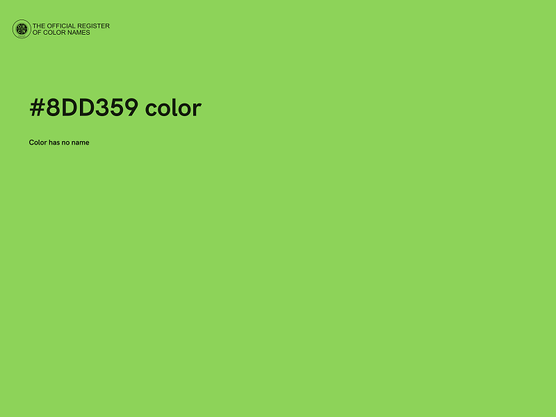 #8DD359 color image