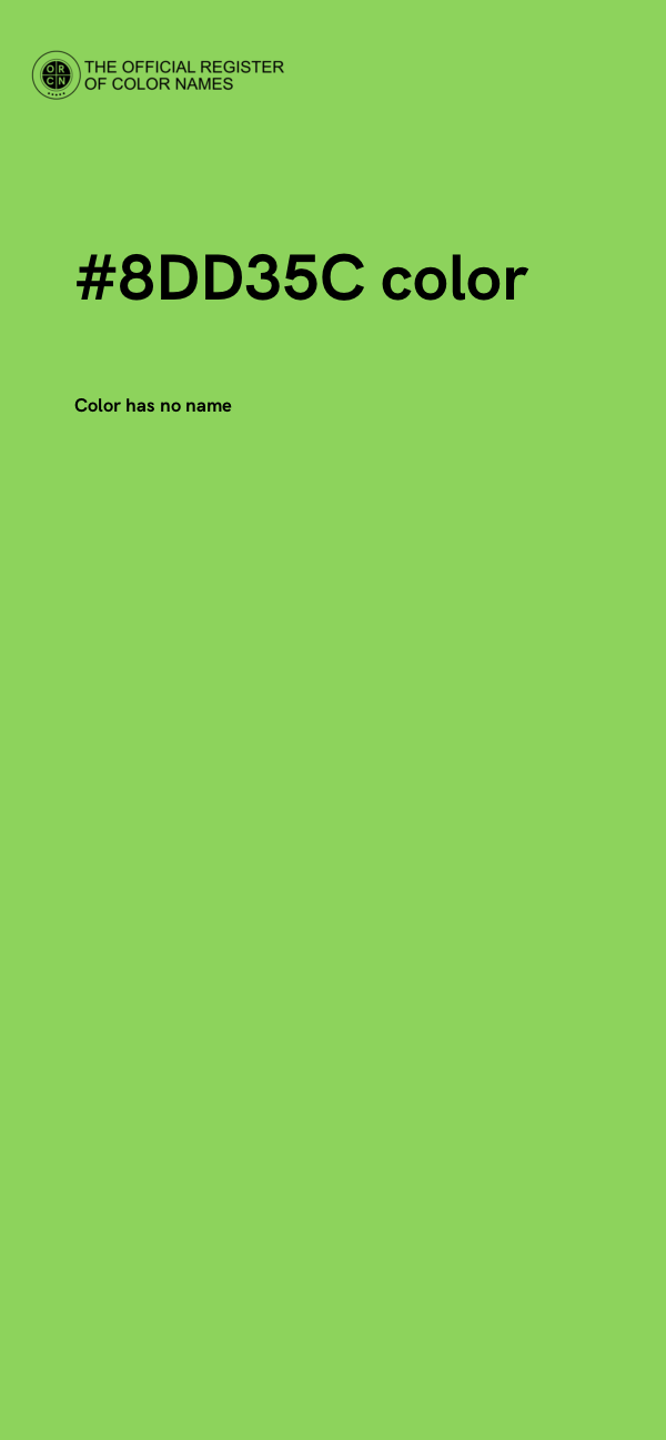 #8DD35C color image