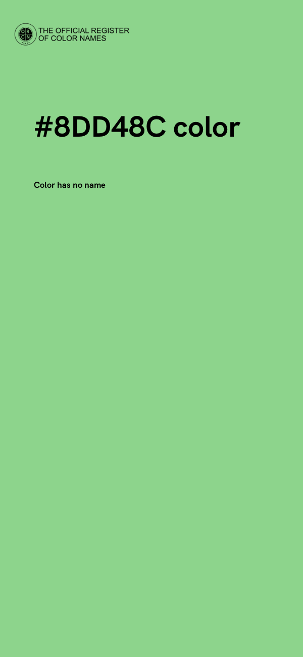 #8DD48C color image