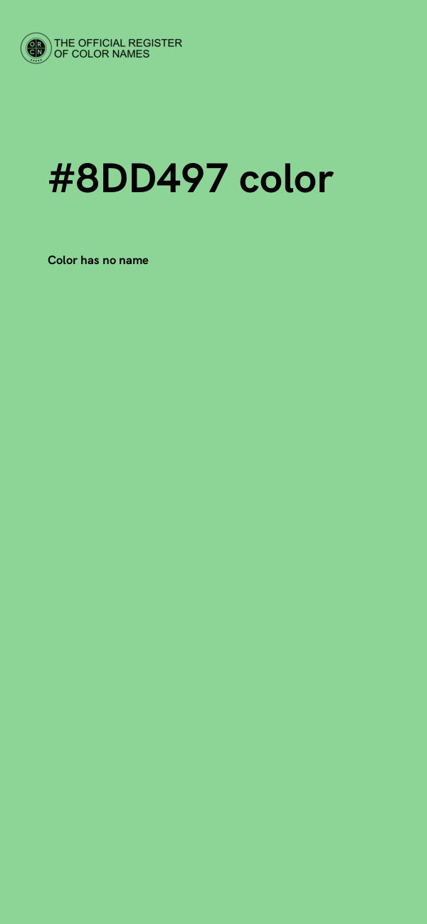 #8DD497 color image