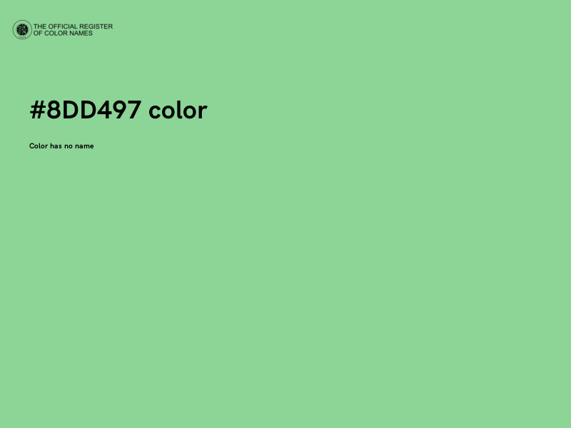 #8DD497 color image