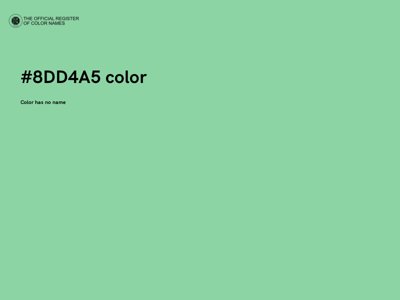 #8DD4A5 color image