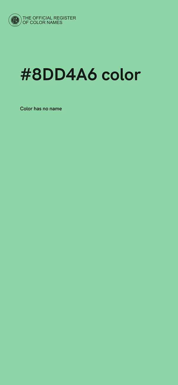 #8DD4A6 color image