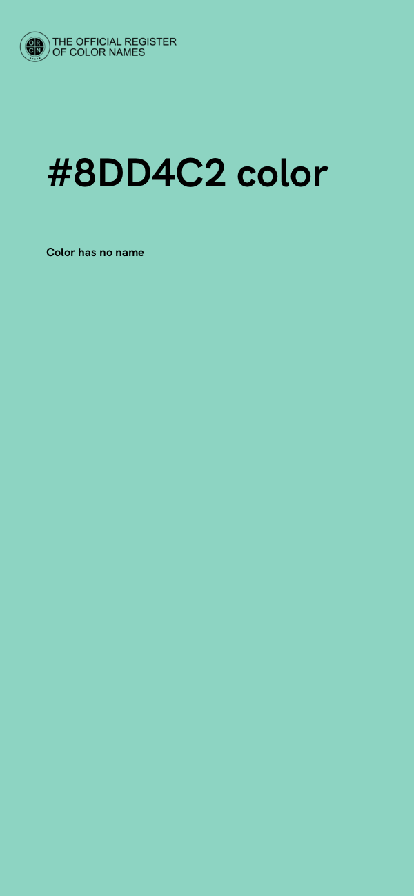 #8DD4C2 color image