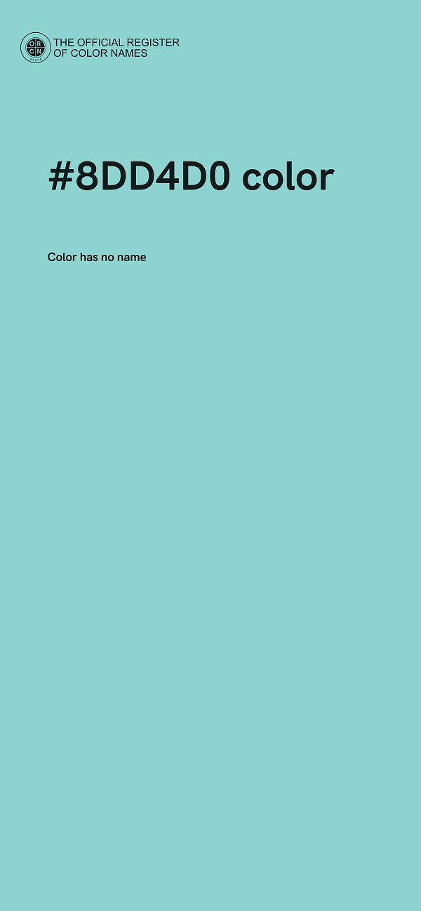 #8DD4D0 color image