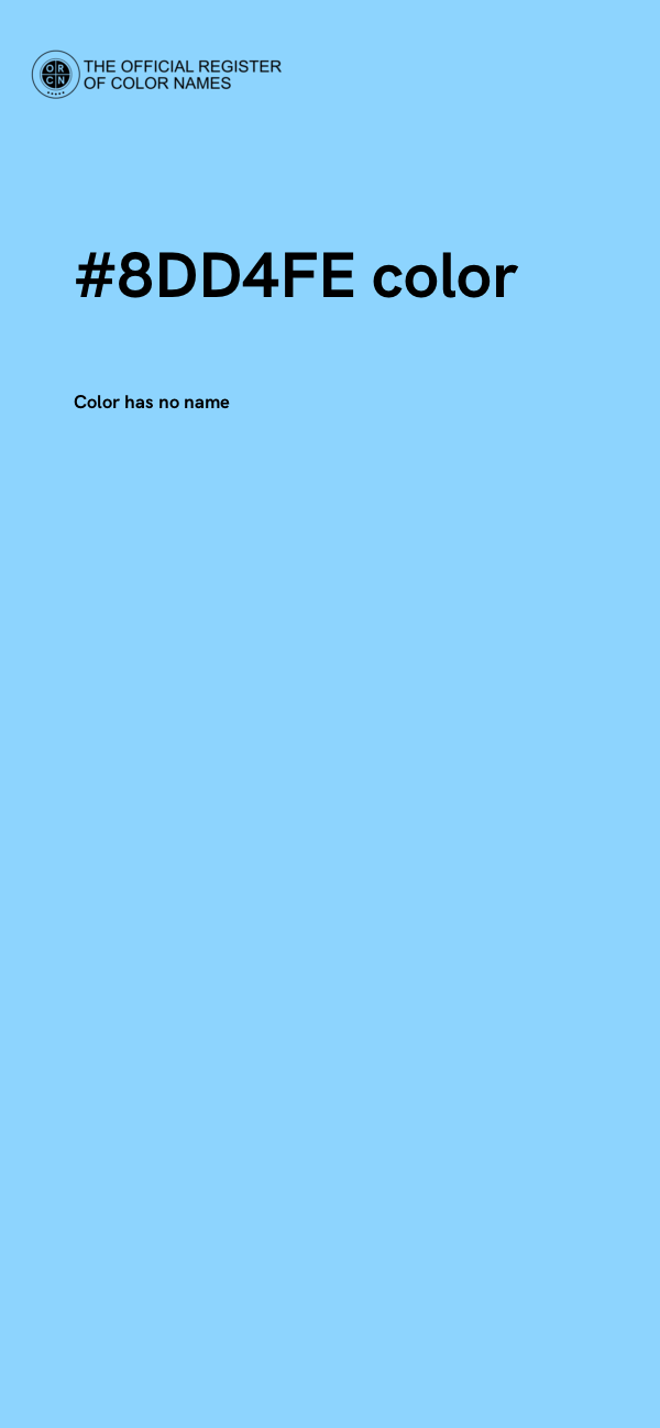 #8DD4FE color image