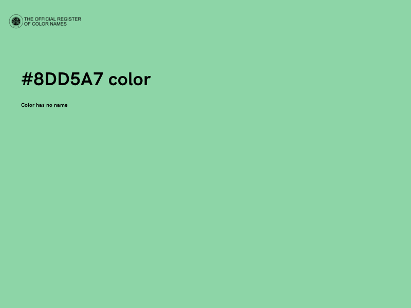 #8DD5A7 color image