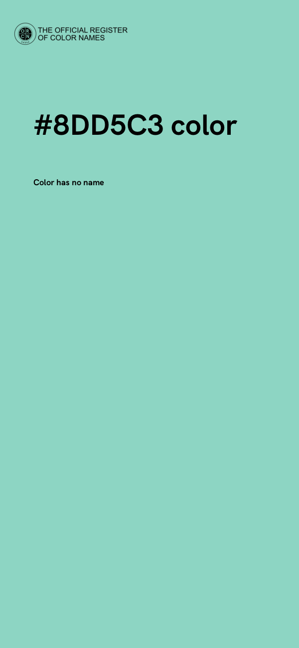 #8DD5C3 color image