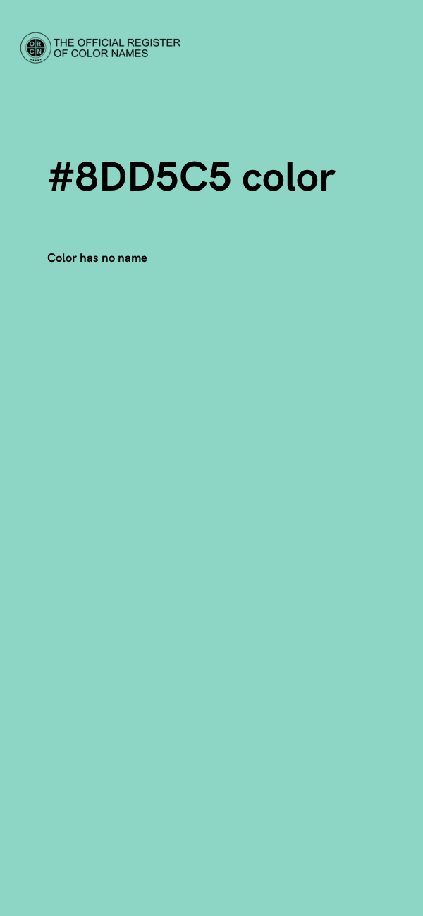 #8DD5C5 color image