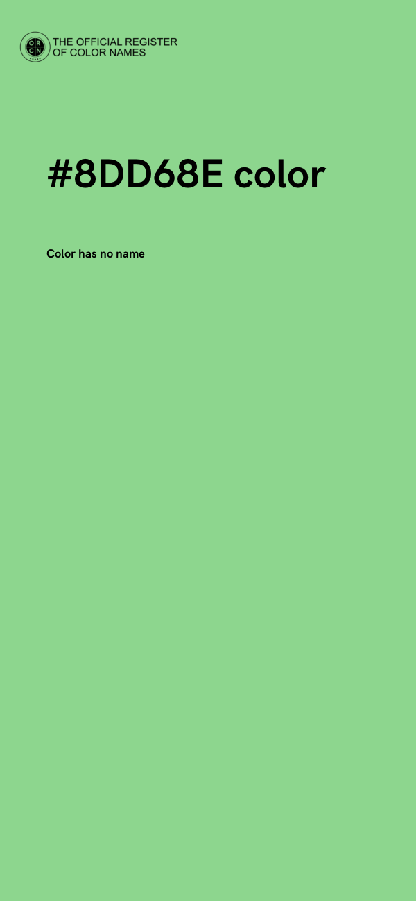 #8DD68E color image