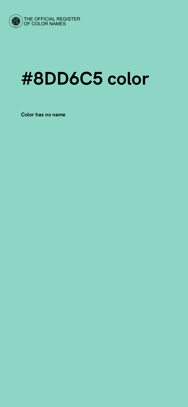 #8DD6C5 color image