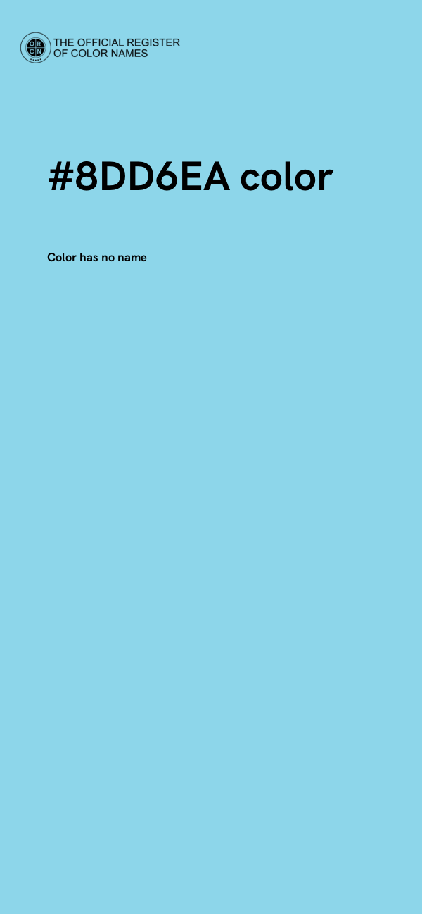 #8DD6EA color image