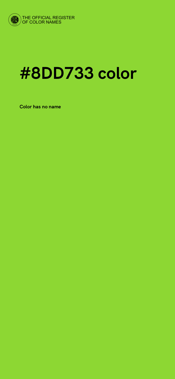 #8DD733 color image