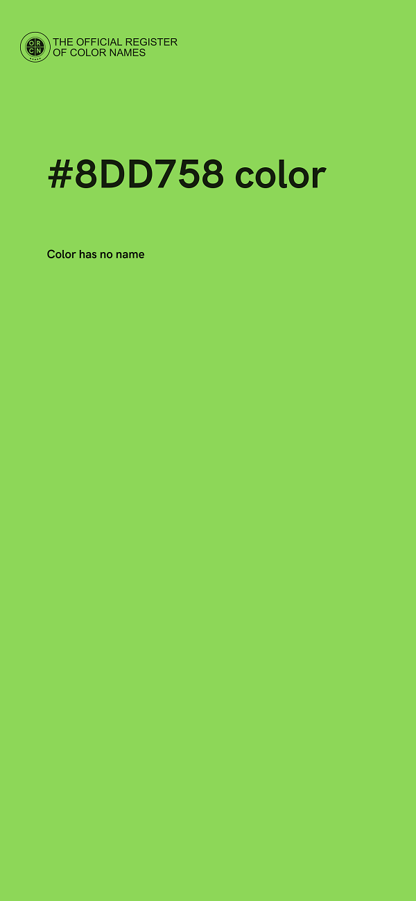 #8DD758 color image