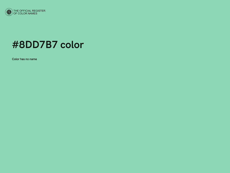 #8DD7B7 color image