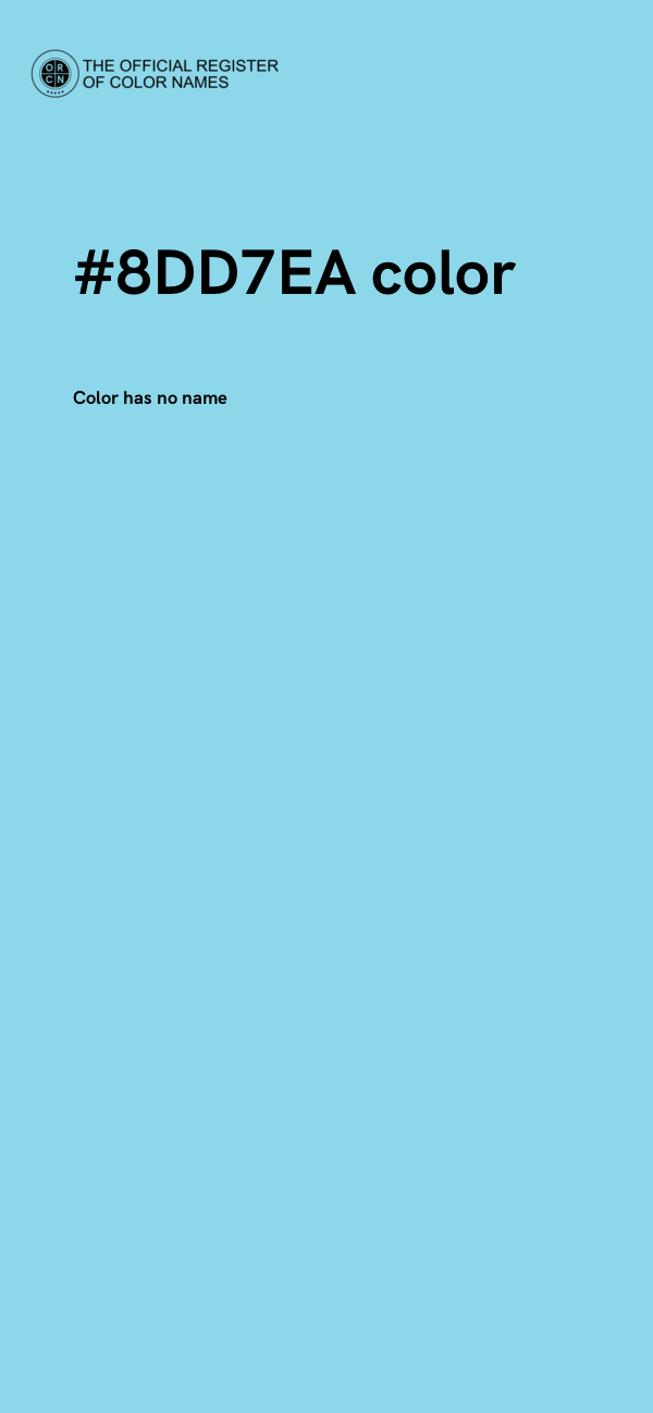 #8DD7EA color image