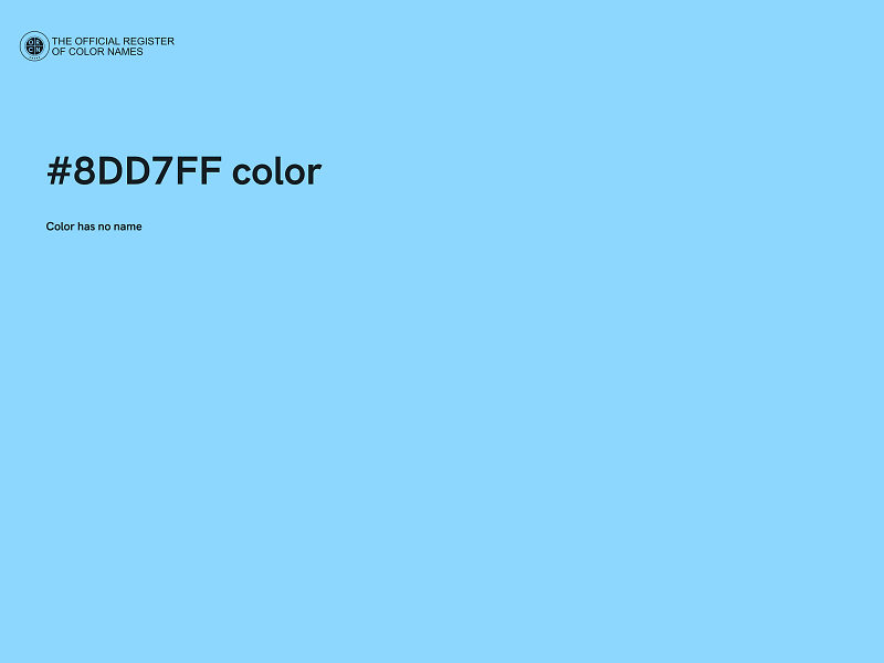 #8DD7FF color image