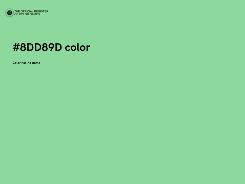 #8DD89D color image