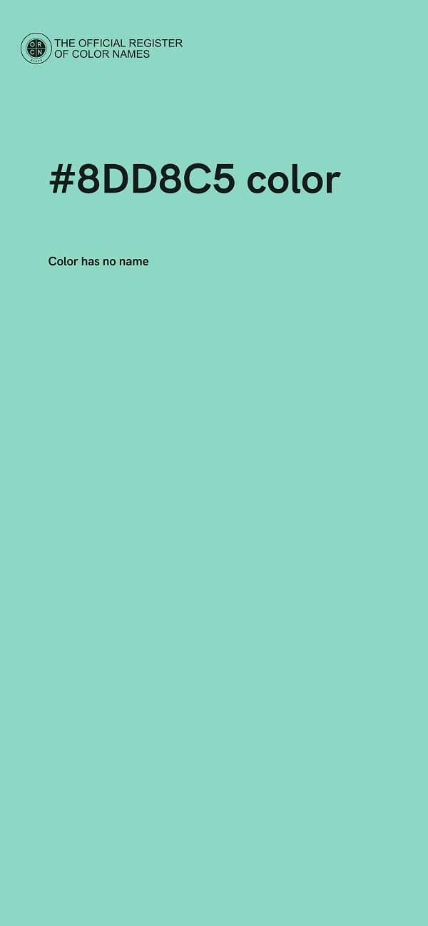 #8DD8C5 color image