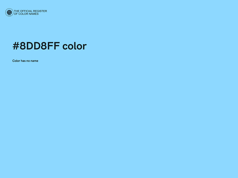 #8DD8FF color image