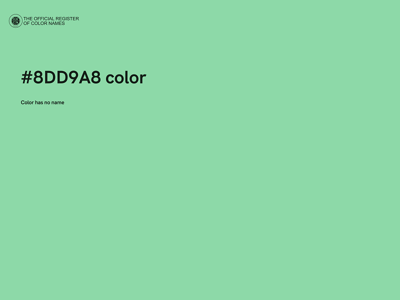 #8DD9A8 color image