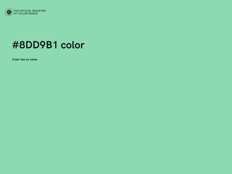 #8DD9B1 color image