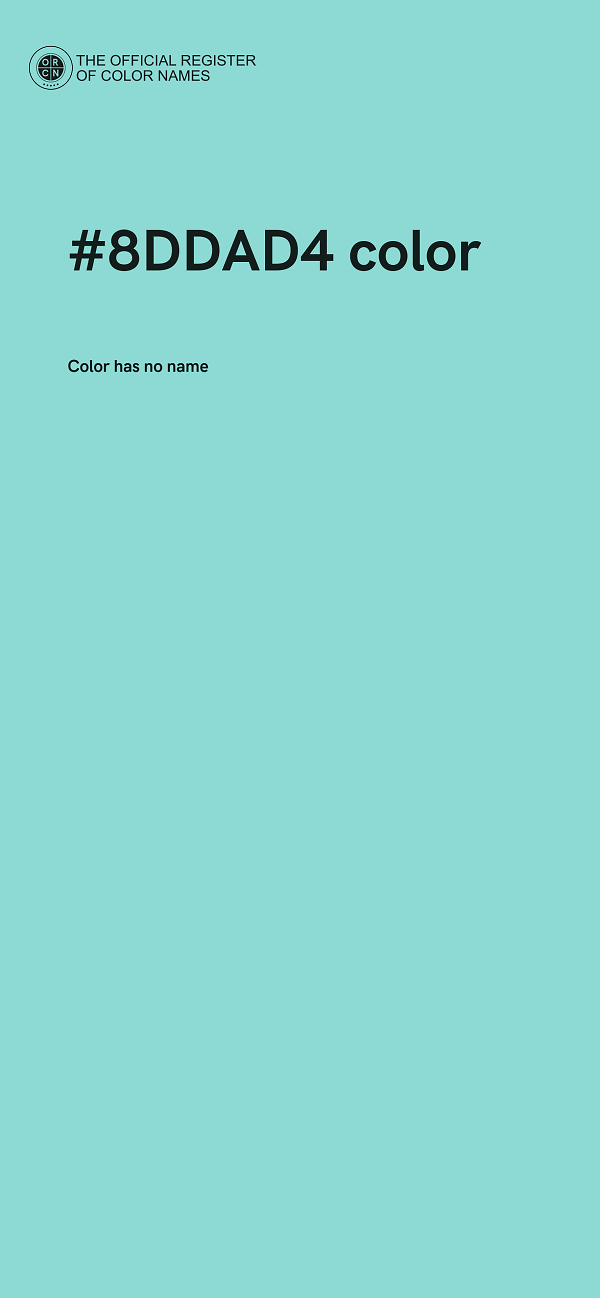 #8DDAD4 color image