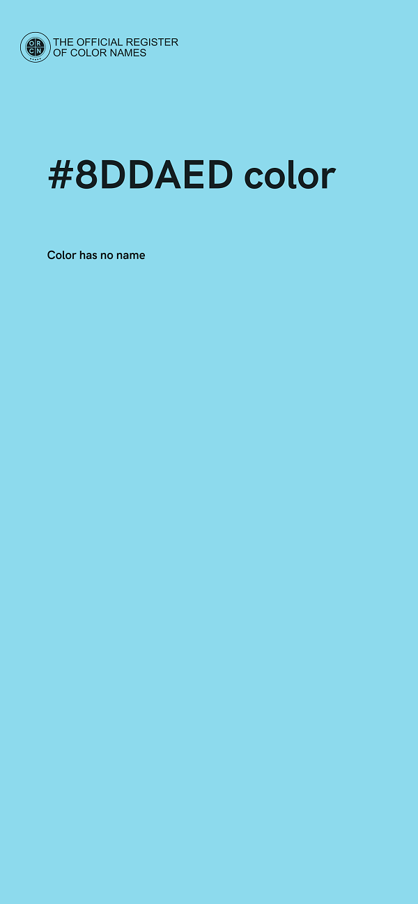 #8DDAED color image
