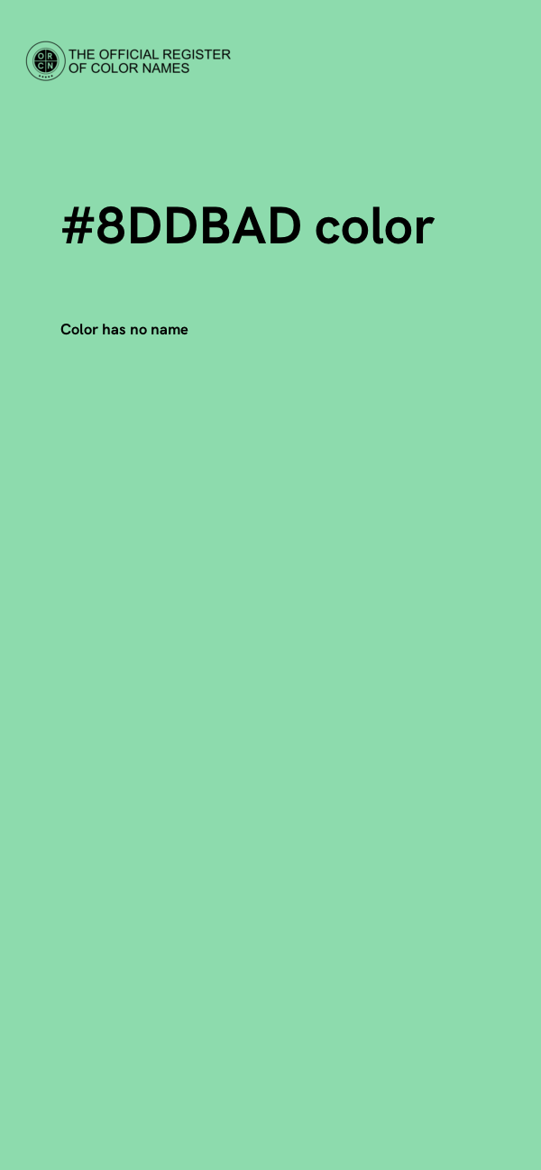 #8DDBAD color image