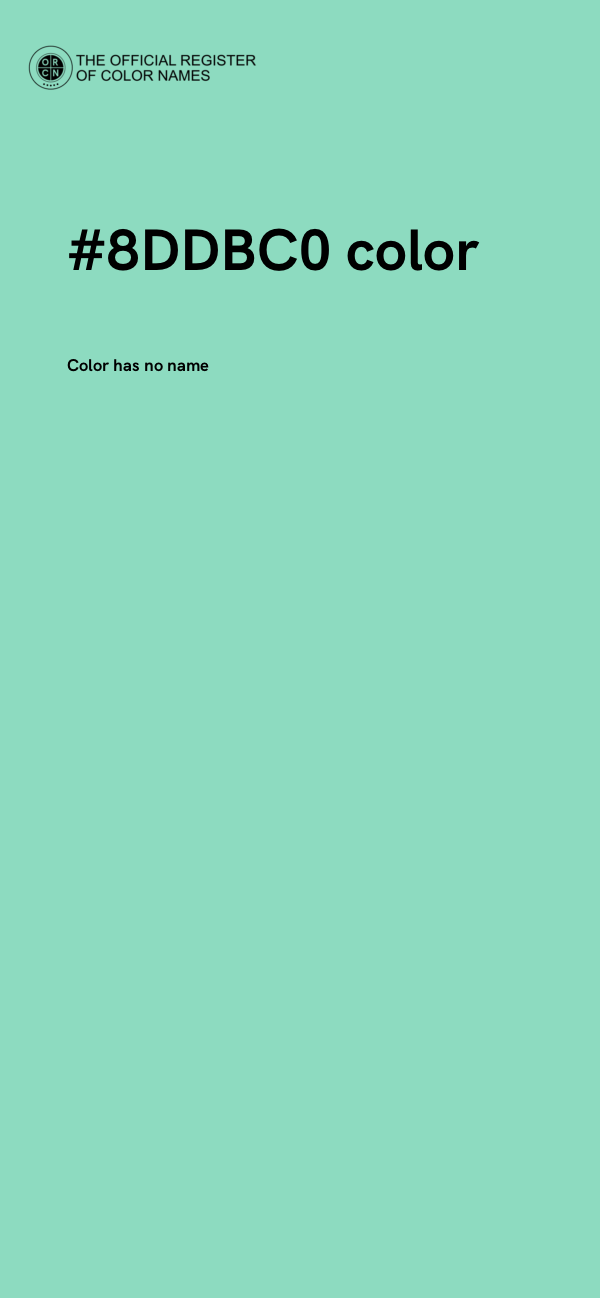 #8DDBC0 color image