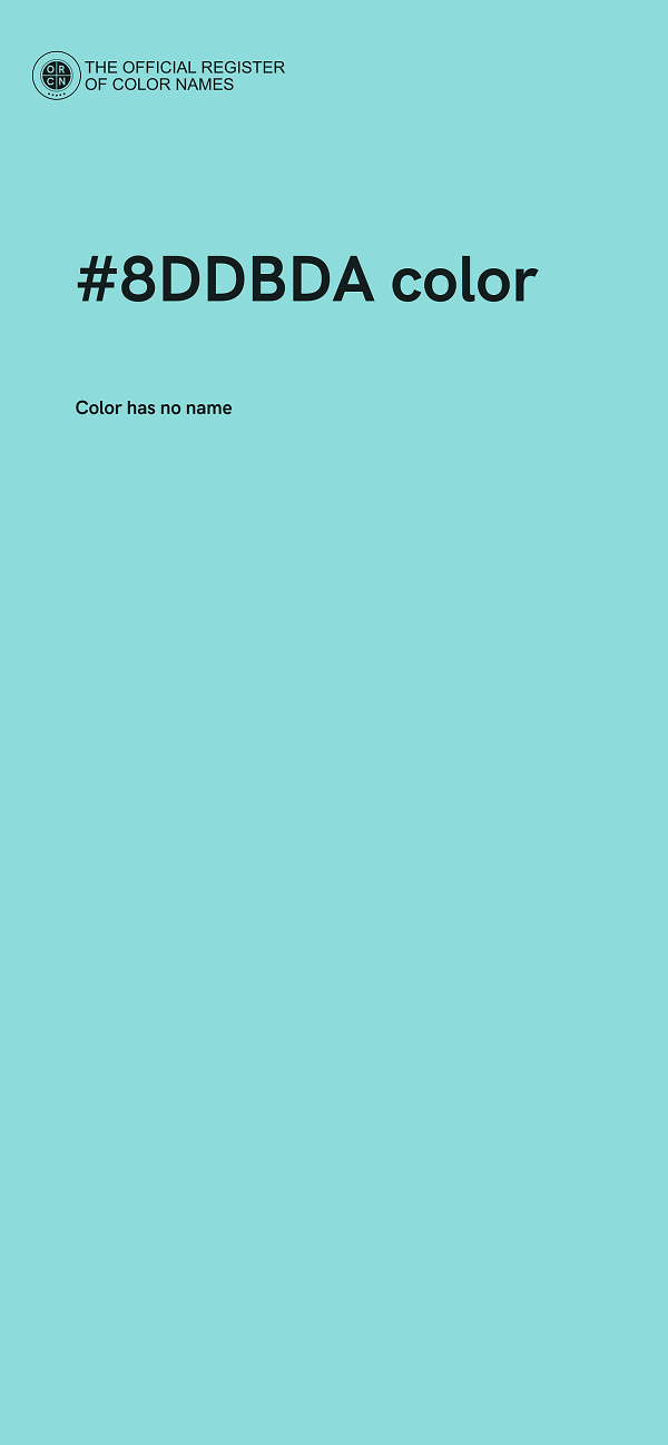 #8DDBDA color image