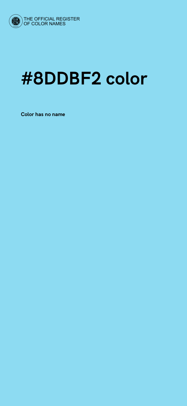 #8DDBF2 color image