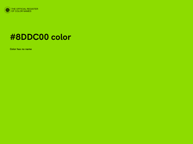 #8DDC00 color image