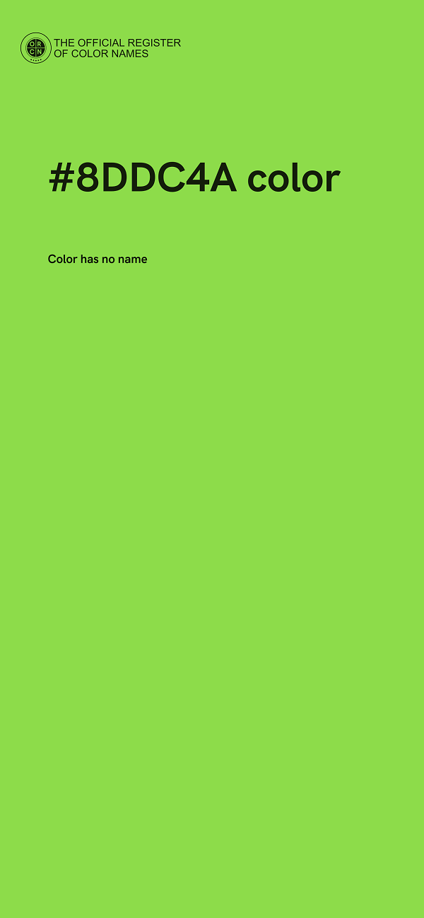 #8DDC4A color image