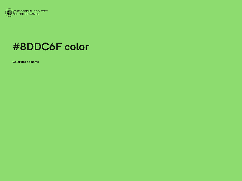 #8DDC6F color image