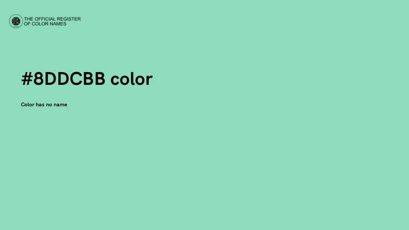 #8DDCBB color image