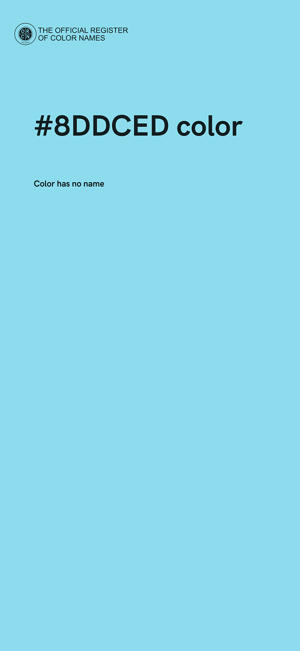 #8DDCED color image