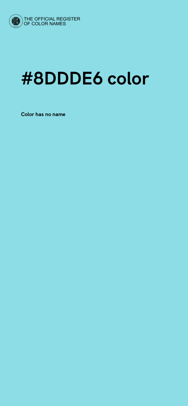 #8DDDE6 color image
