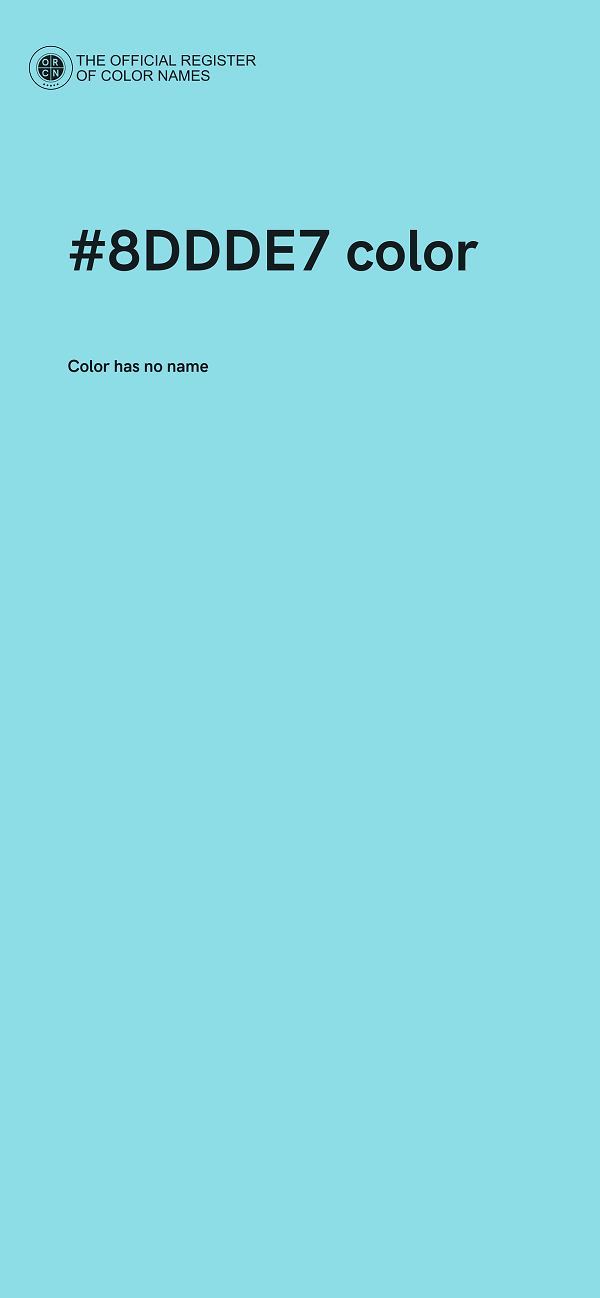#8DDDE7 color image