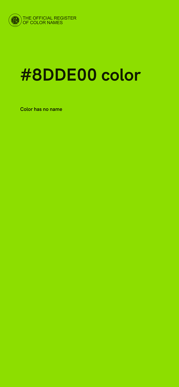 #8DDE00 color image