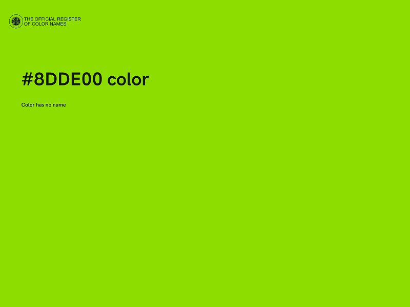 #8DDE00 color image