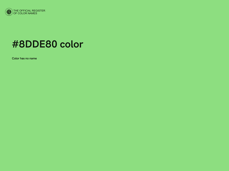 #8DDE80 color image